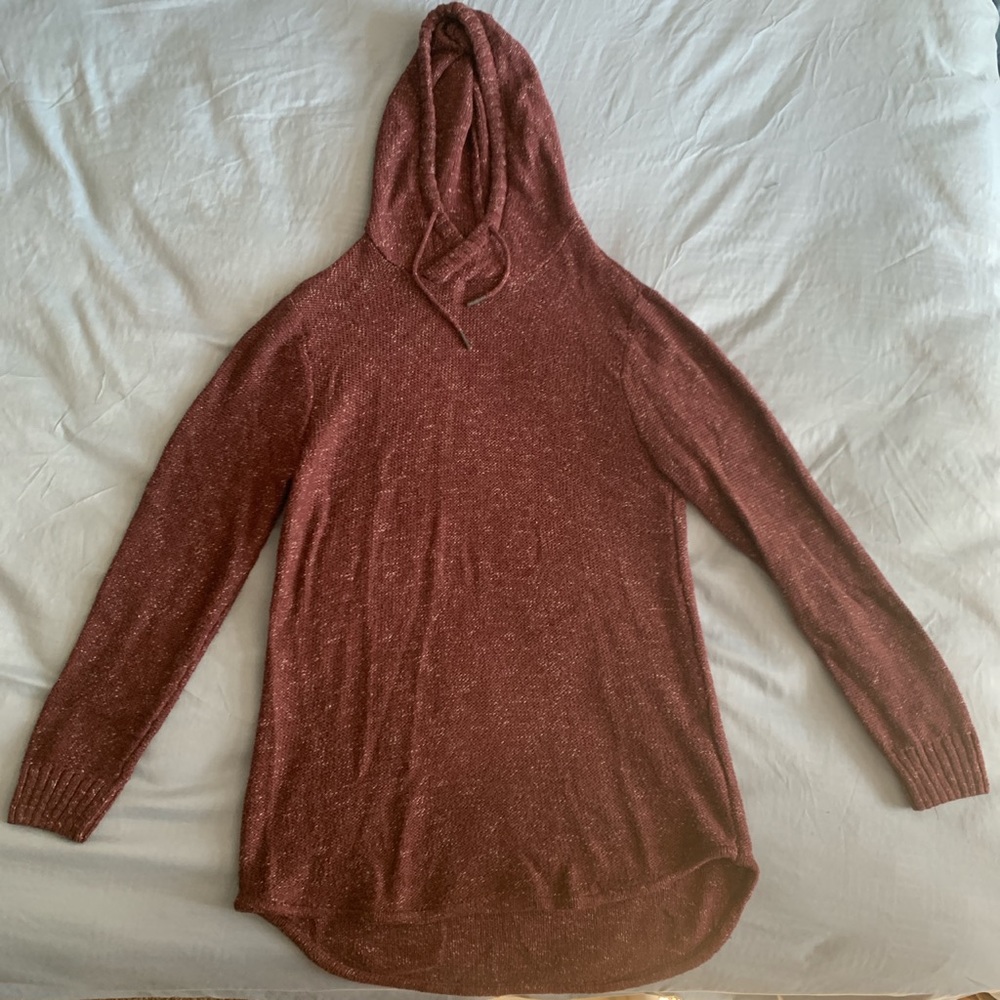 Burgundy Birch Black sweater hoodie